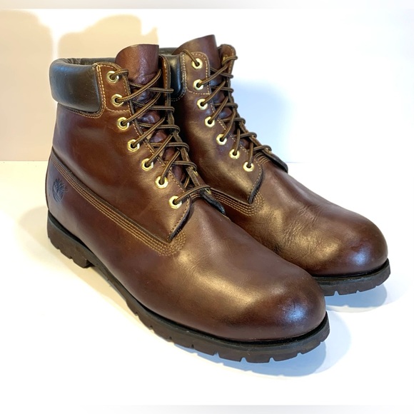 Timberland Brown Leather Boots Sz 14M - Picture 16 of 16